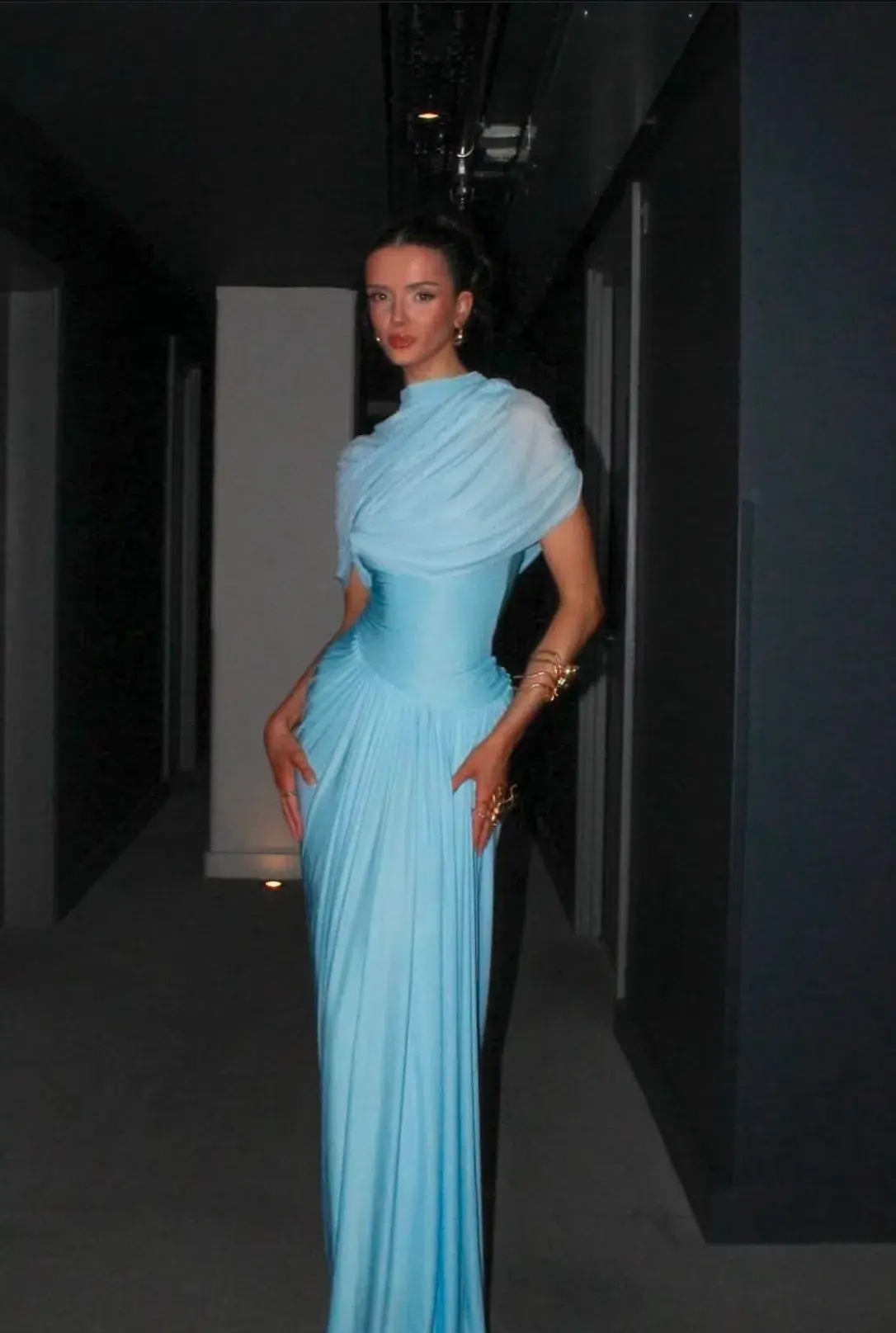 Deme by Gabriella Jasmine Maxi Gown Blue Size 10  - Image 3
