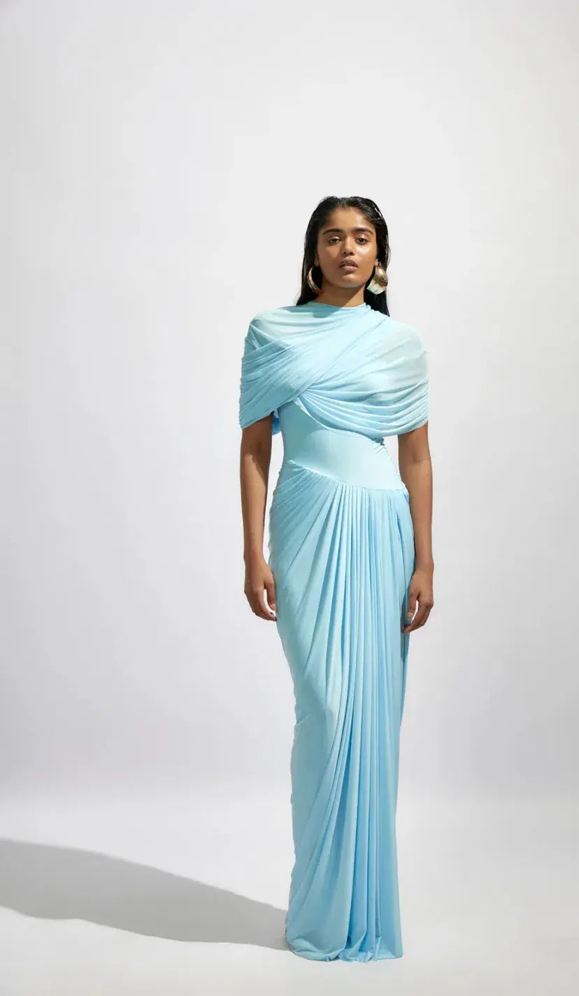 Deme by Gabriella Jasmine Maxi Gown Blue Size 10  - Image 1