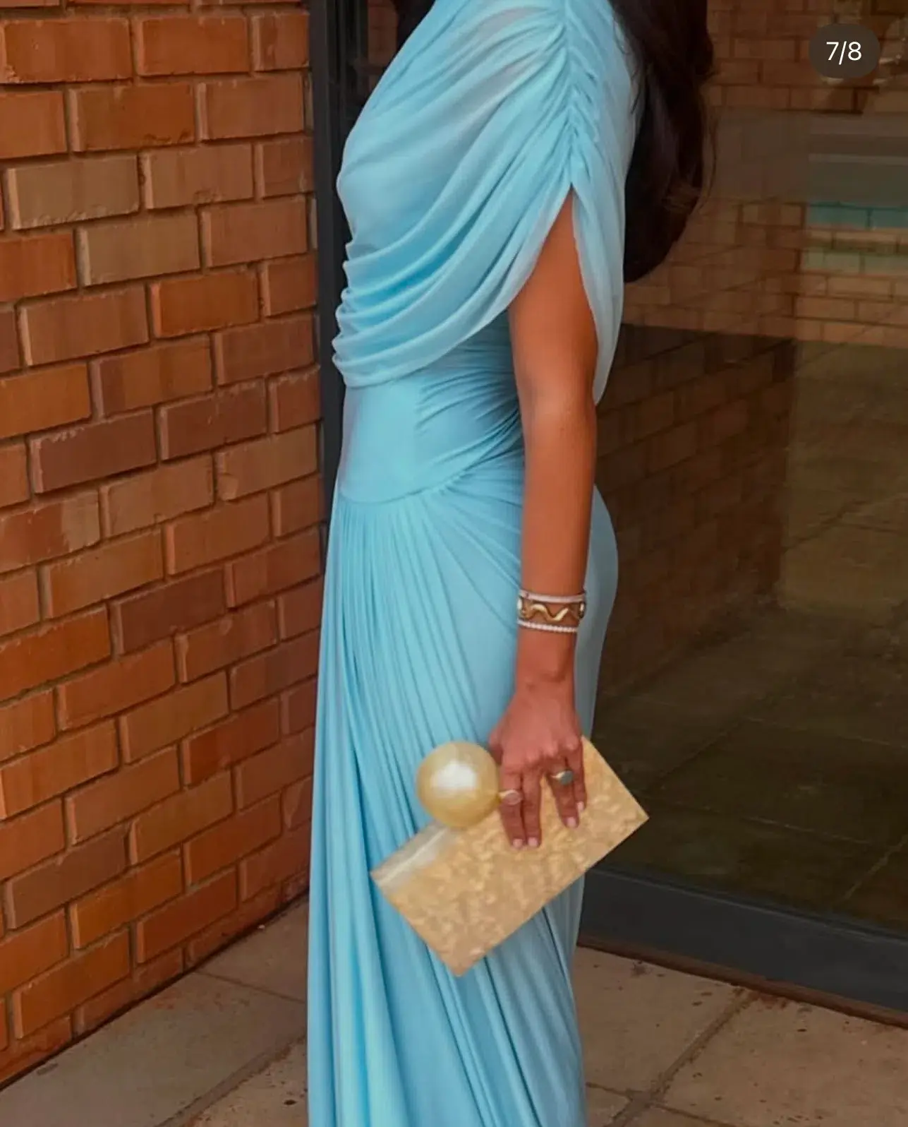 Deme by Gabriella Jasmine Maxi Gown Blue Size 10  - Image 5