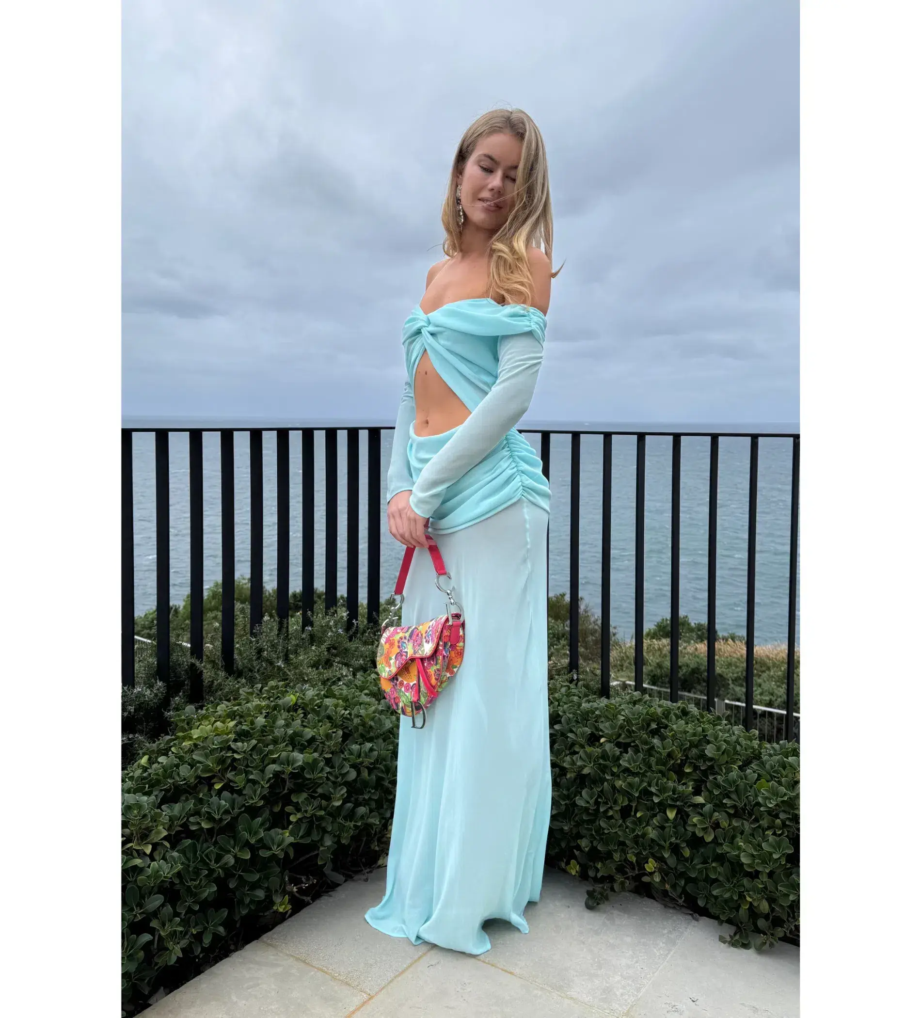 Natalie Rolt Emily Gown Baby Blue Size 8 - Image 1