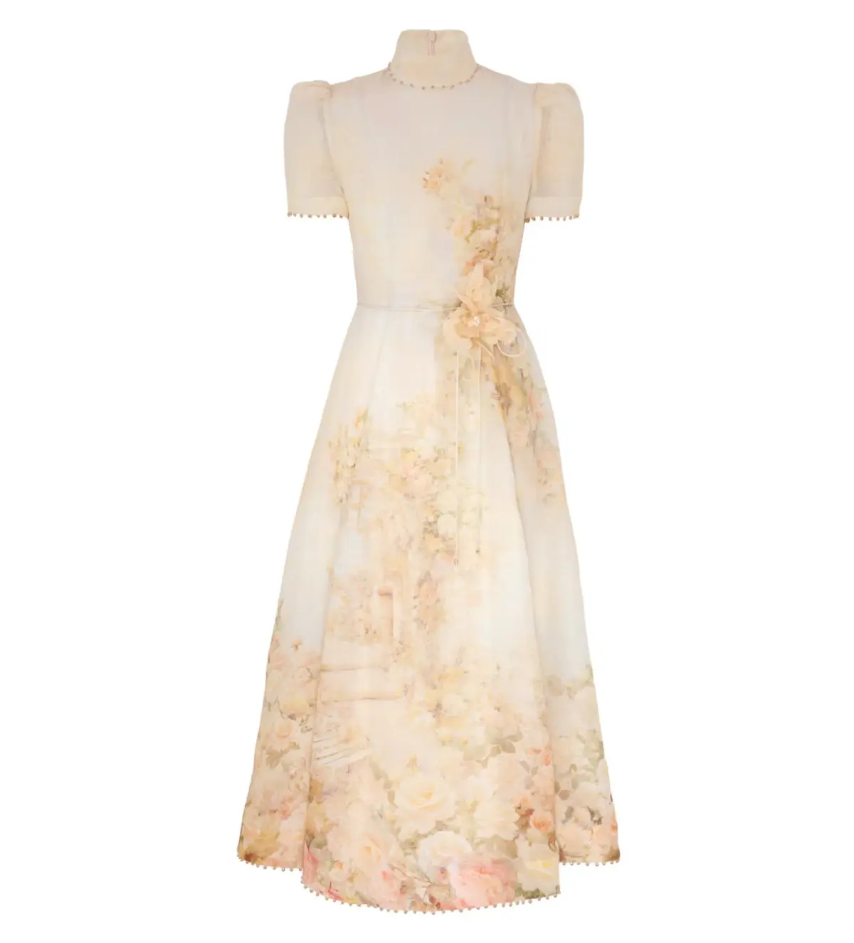 Zimmermann Memento Picnic Midi Dress in Rose Arbor Size 2 / AU 12 - Image 4