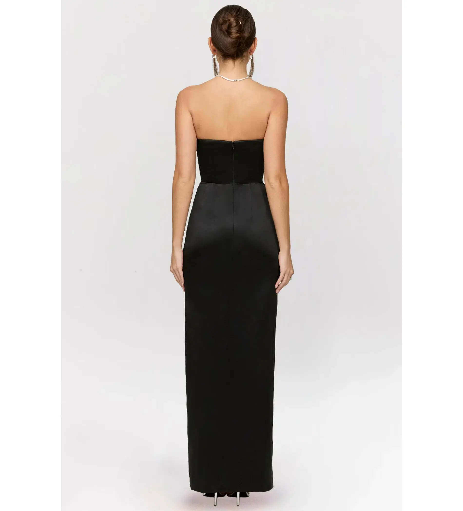 House of CB Adrienne Corset Maxi Dress in Black Size 8 - Image 2