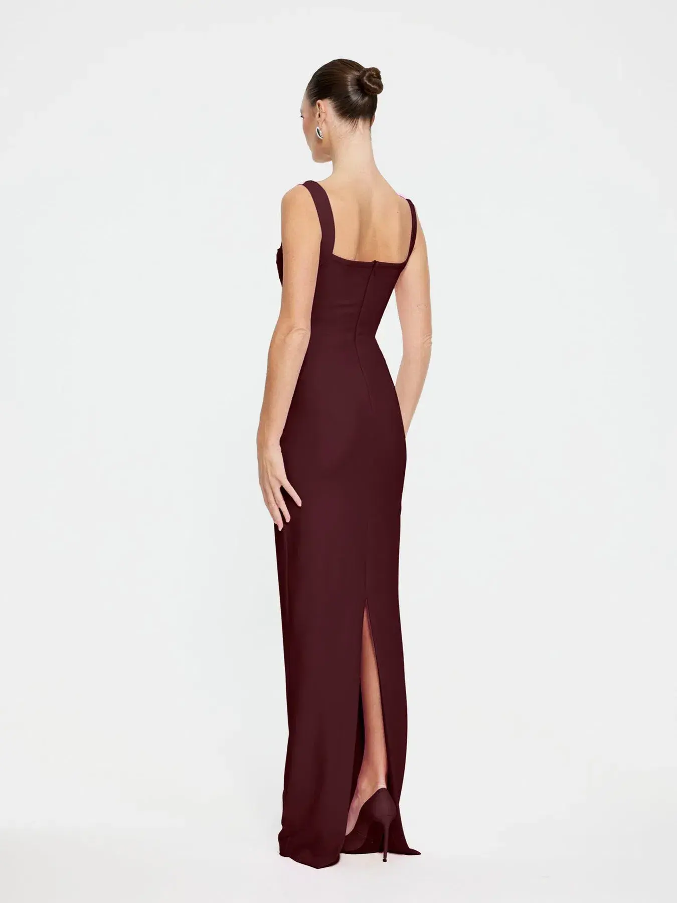 Effie Kats Marbella Gown Wine Size AU 12 - Image 2