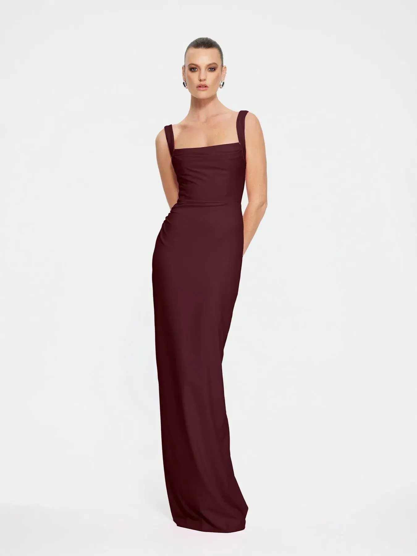 Effie Kats Marbella Gown Wine Size AU 12 - Image 1