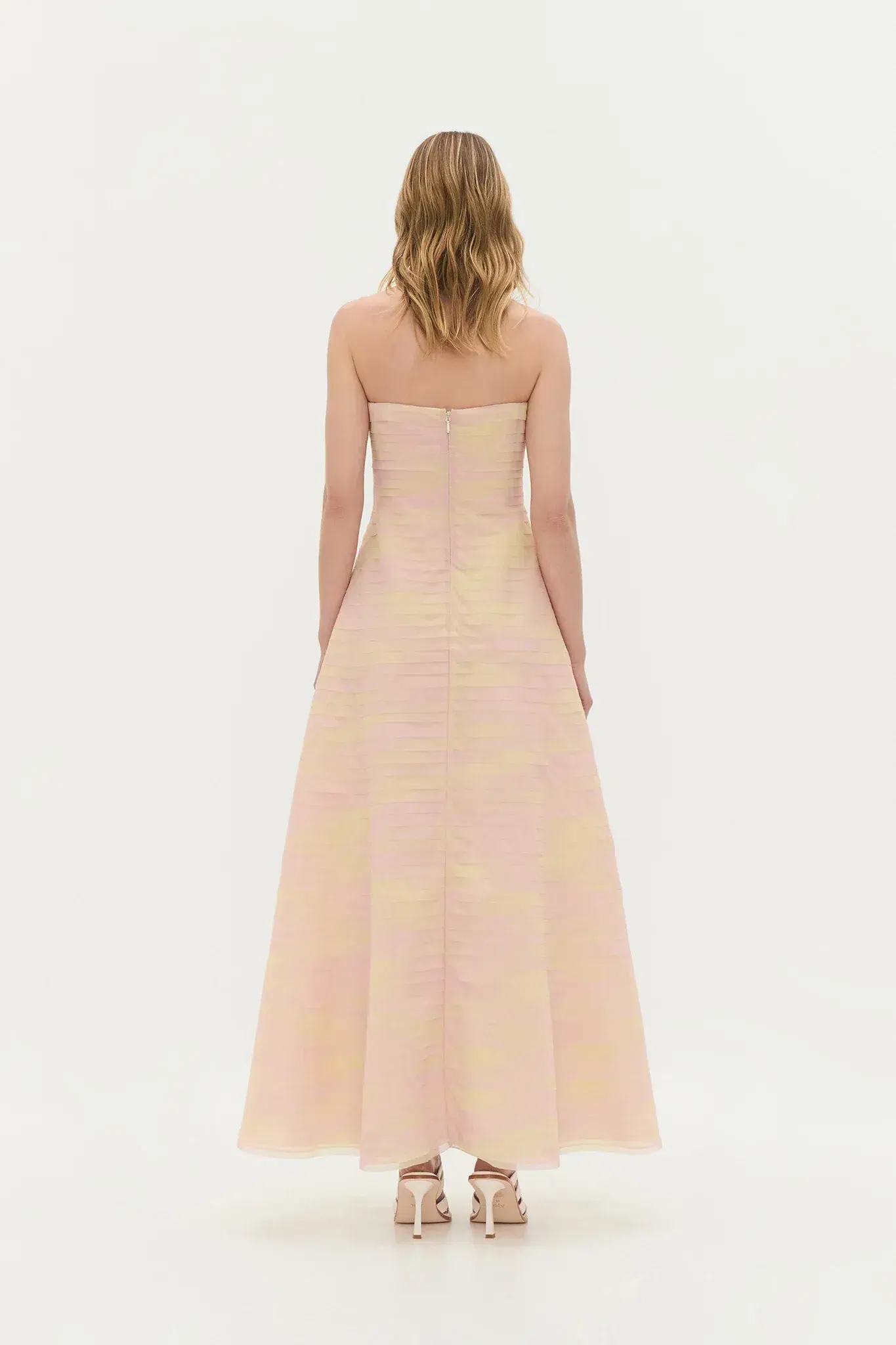 Aje Soundscape Maxi Dress in Yellow Ombre Size AU6 - Image 3