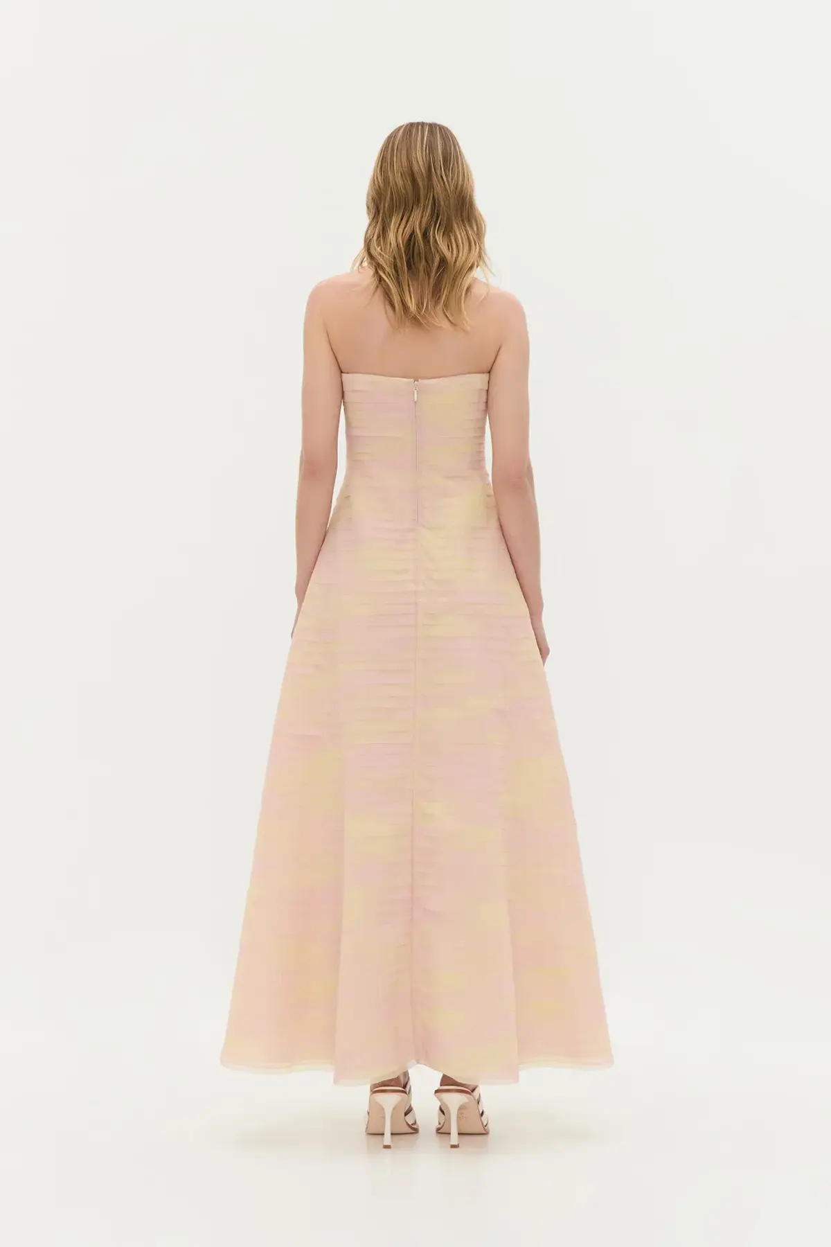 Aje Soundscape Maxi Dress in Yellow Ombre Size AU12 - Image 3