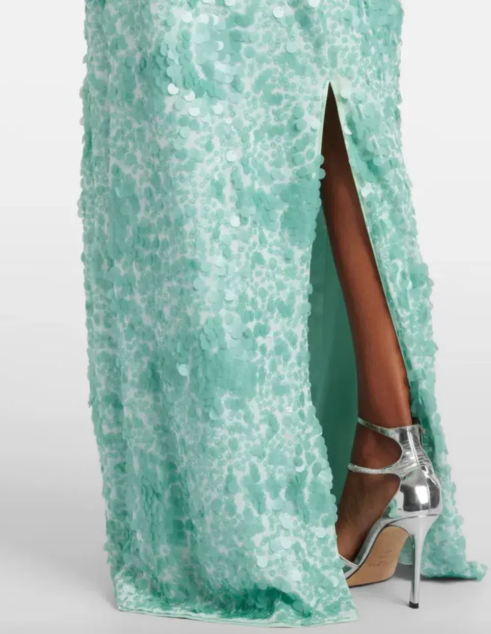 Simkhai Bex Sequined Maxi Dress in Green Size US 4 /AU 8 - Image 3
