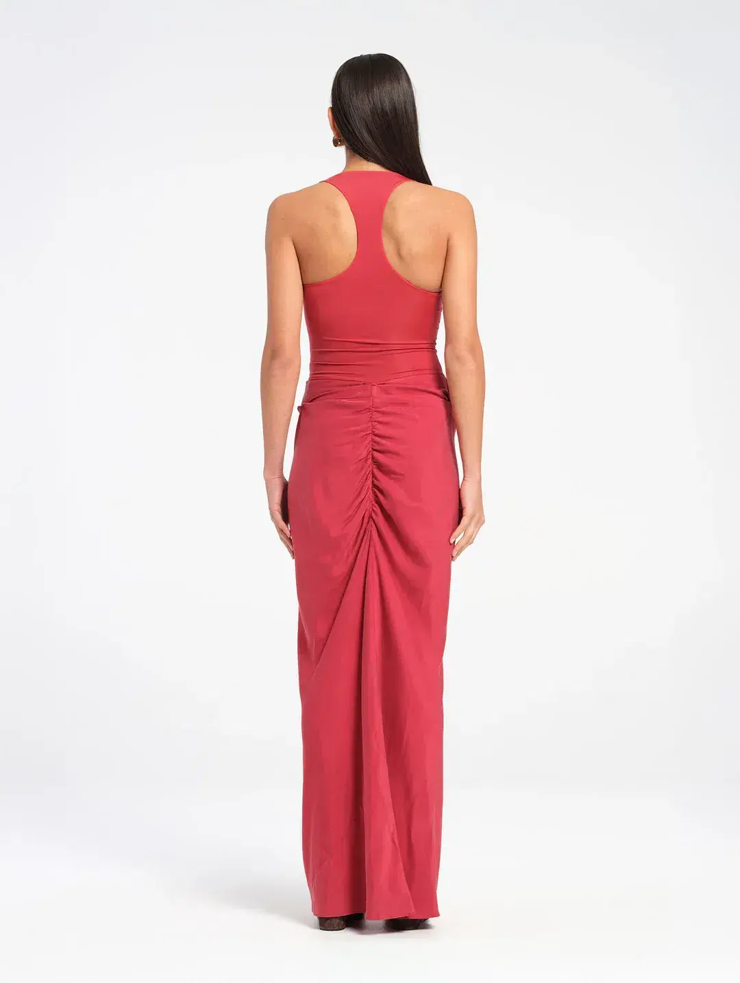 Benni Jade Racer Back Maxi Dress in Scarlet Red Size 8 AU - Image 3