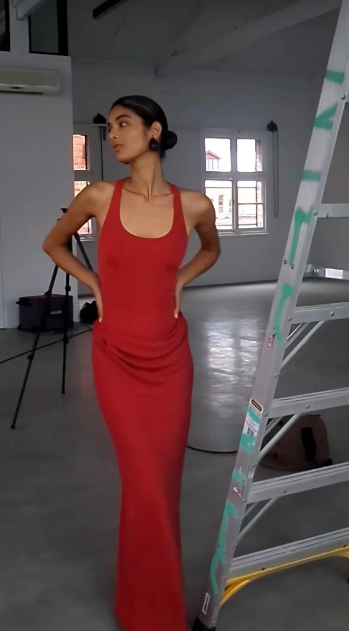 Benni Jade Racer Back Maxi Dress in Scarlet Red Size 8 AU - Image 1
