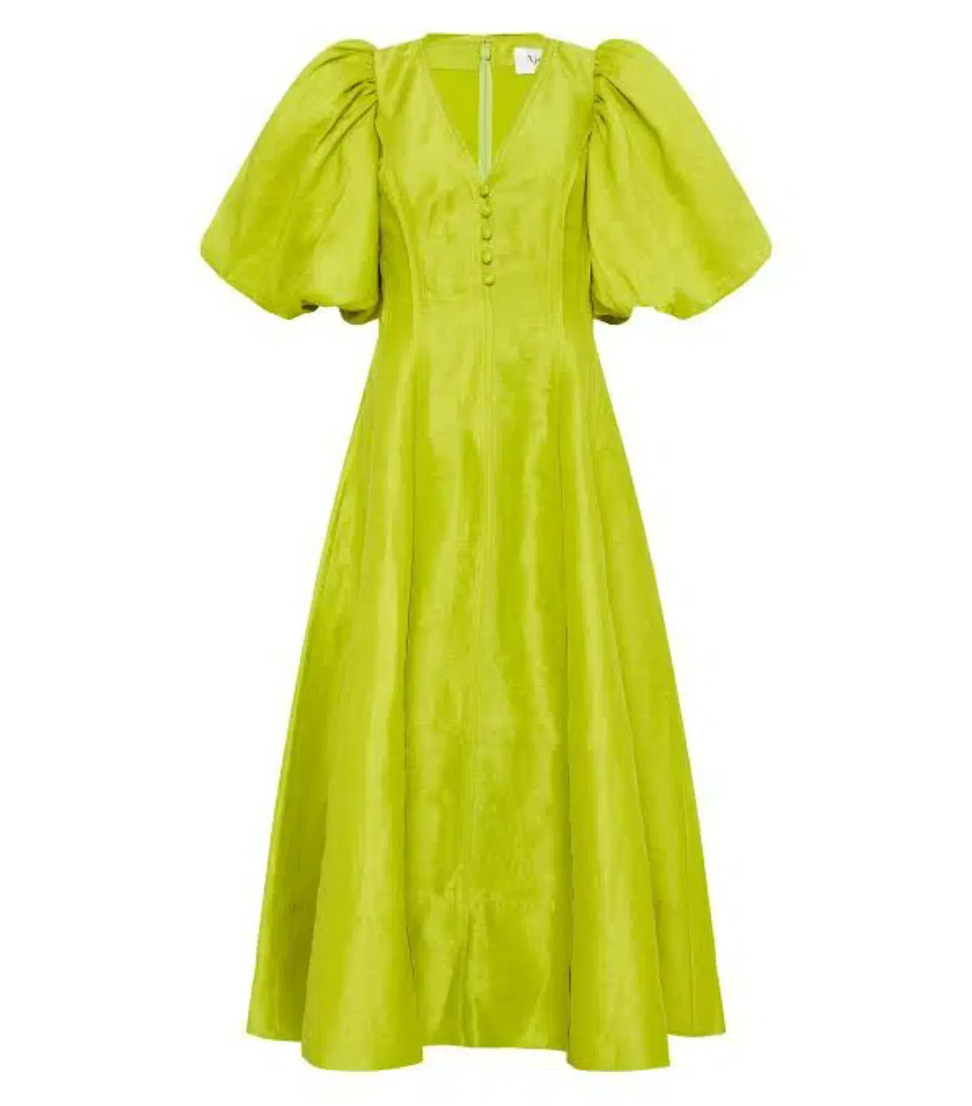 Aje Dusk Puff Sleeve Midi Dress Size AU 10 - Image 3