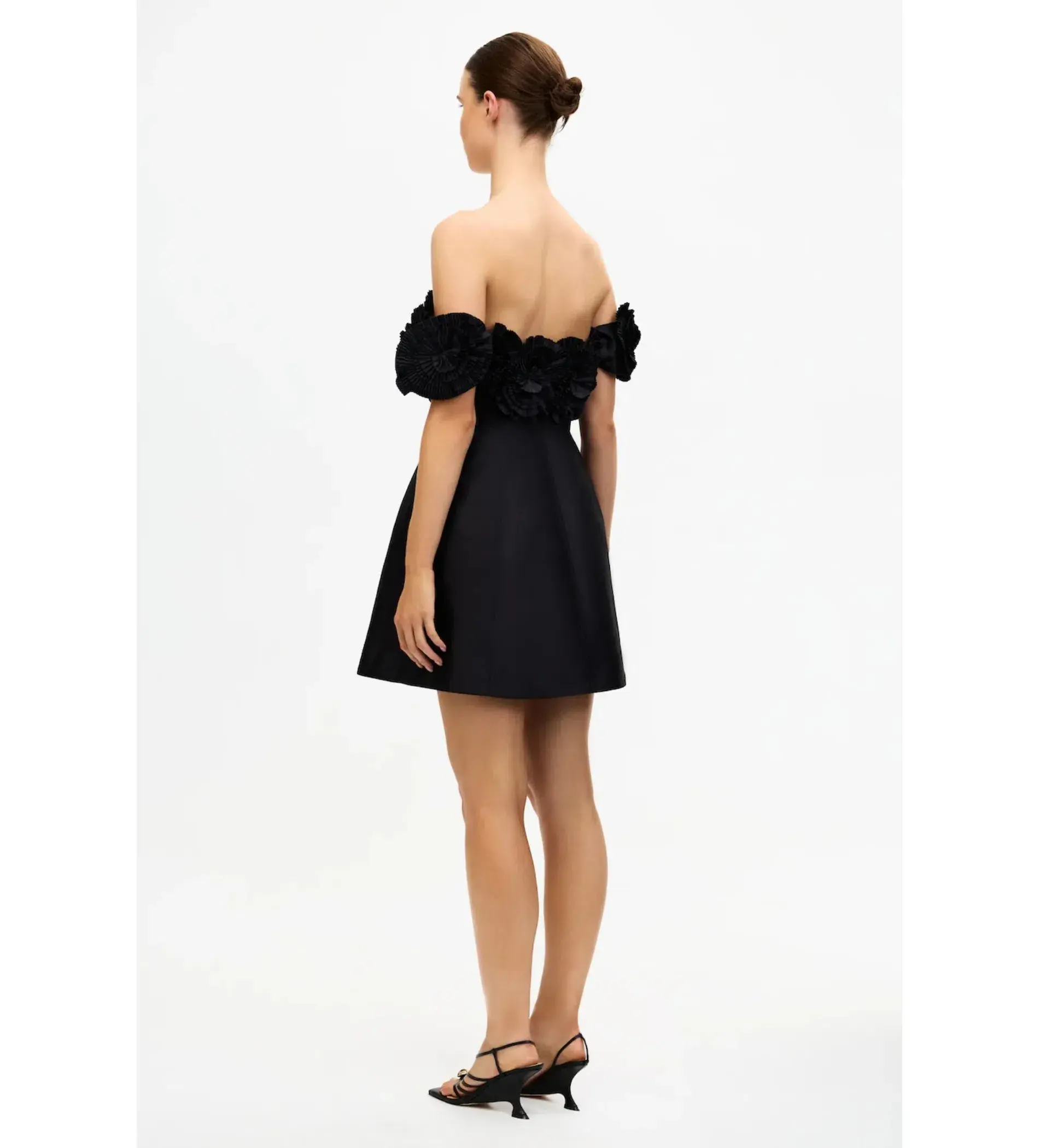 Acler Trusley Mini Dress Black Size 14 - Image 3