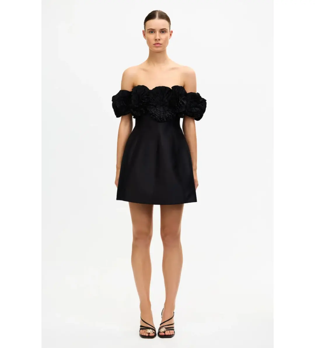 Acler Trusley Mini Dress Black Size 14 for rent on The Volte - main image