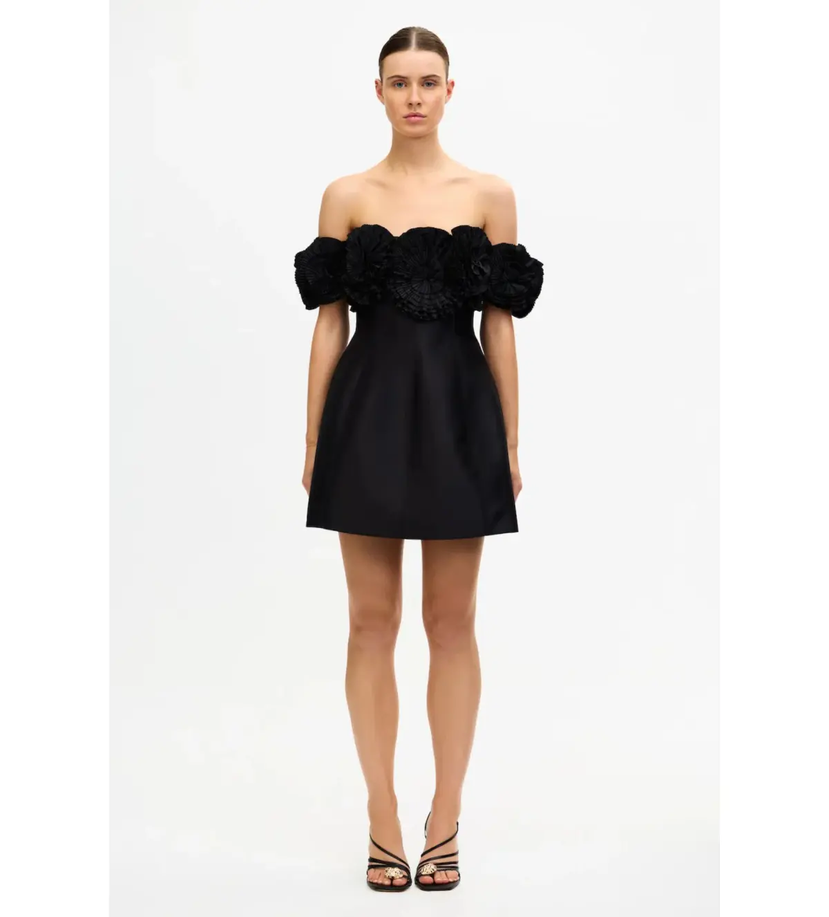Acler Trusley Mini Dress Black Size 14 - Image 1