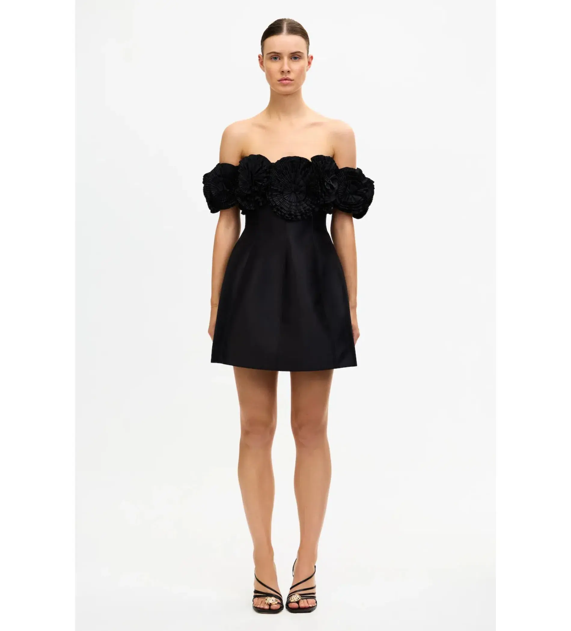 Acler Trusley Mini Dress Black Size 14 - Image 1