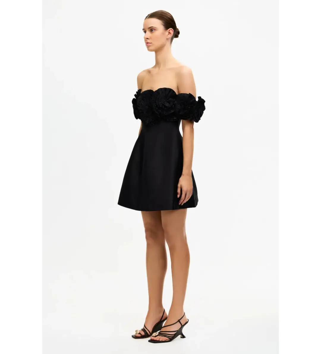 Acler Trusley Mini Dress Black Size 14 for rent on The Volte - main image