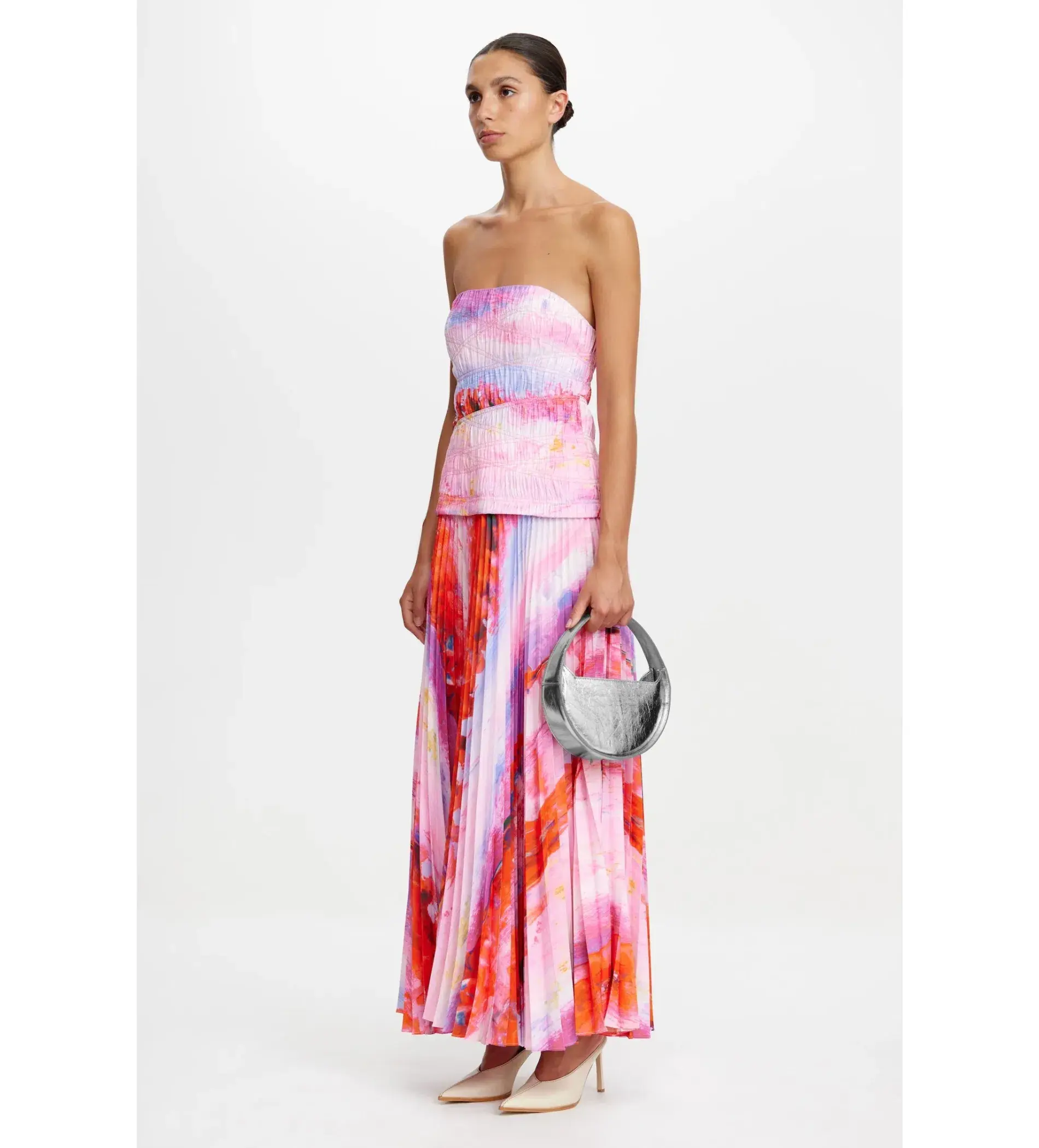 Acler Rockland Midi Dress in Violet Canvas Size AU 8 - Image 2