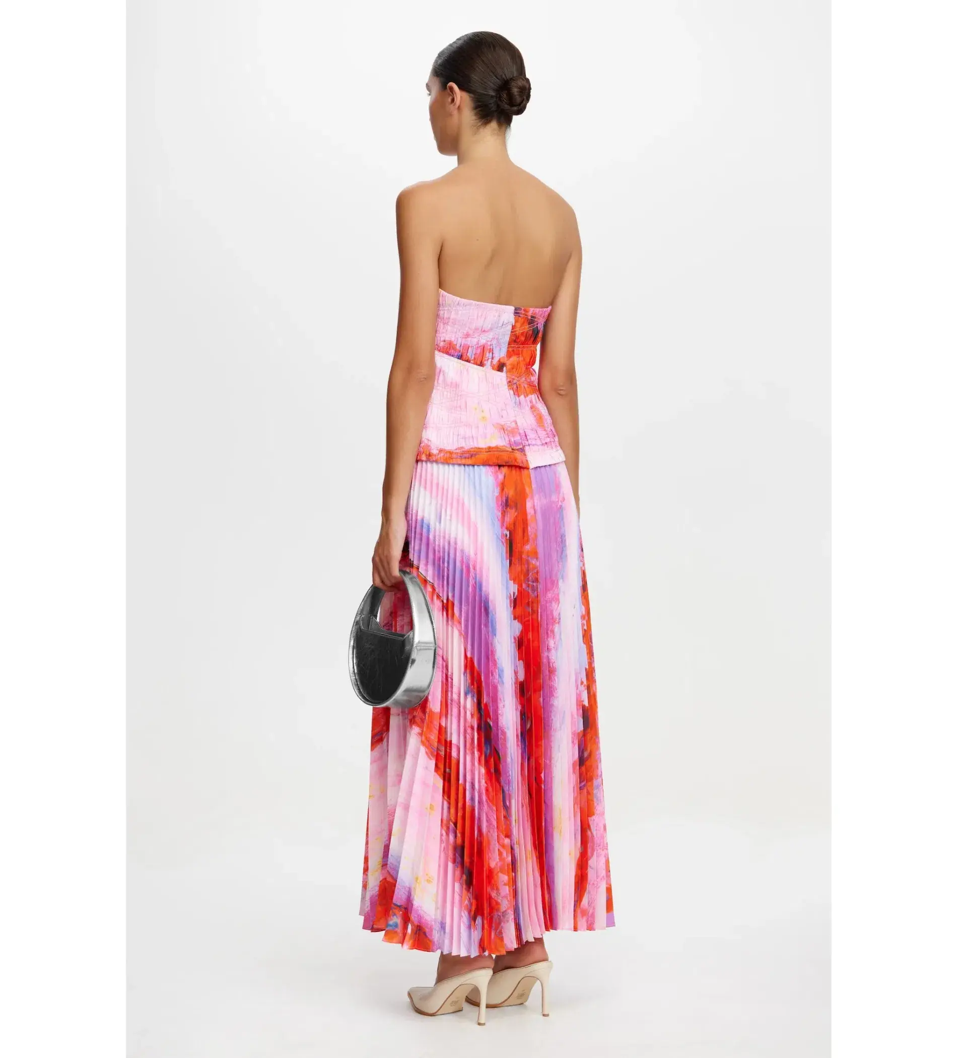 Acler Rockland Midi Dress in Violet Canvas Size AU 8 - Image 3