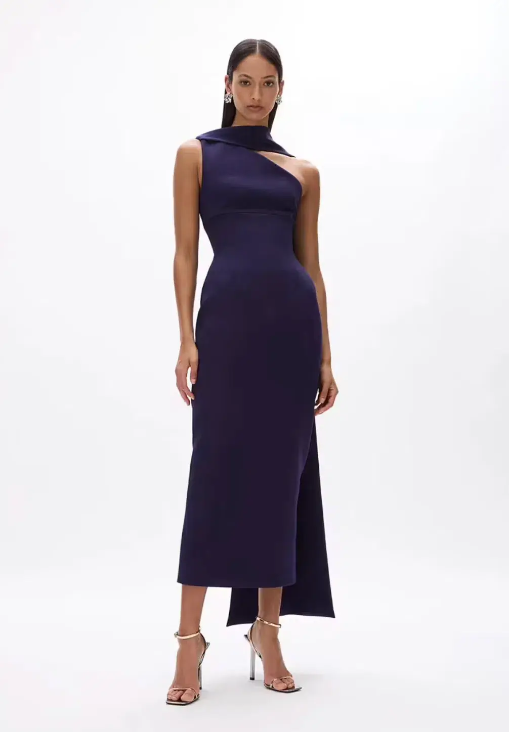 Rachel Gilbert Clara Midi Dress Dark Indigo Size 2 / AU 10 - Image 2