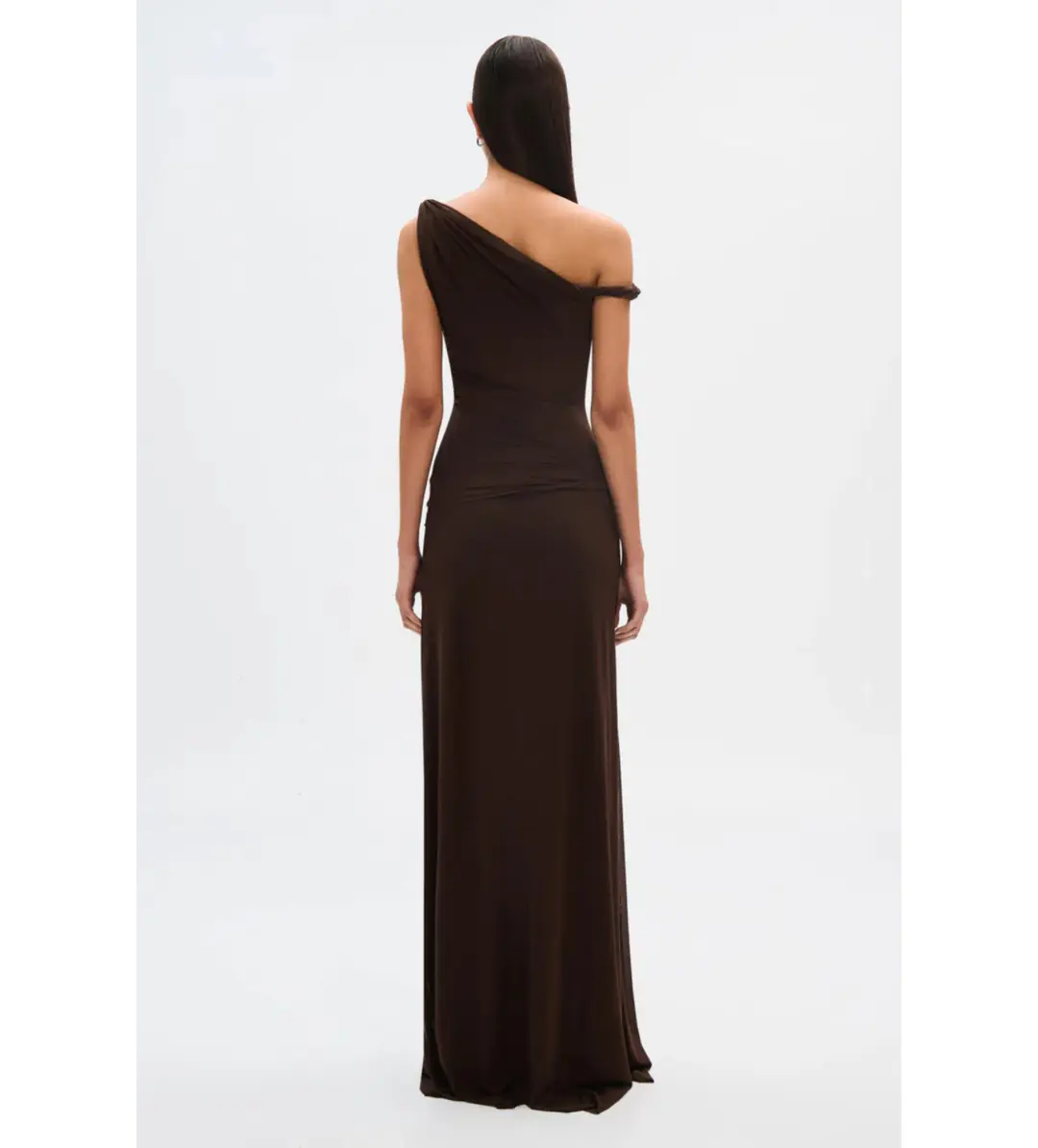 Misha Sisal Maxi Dress Espresso Size 10/M for rent on The Volte - main image