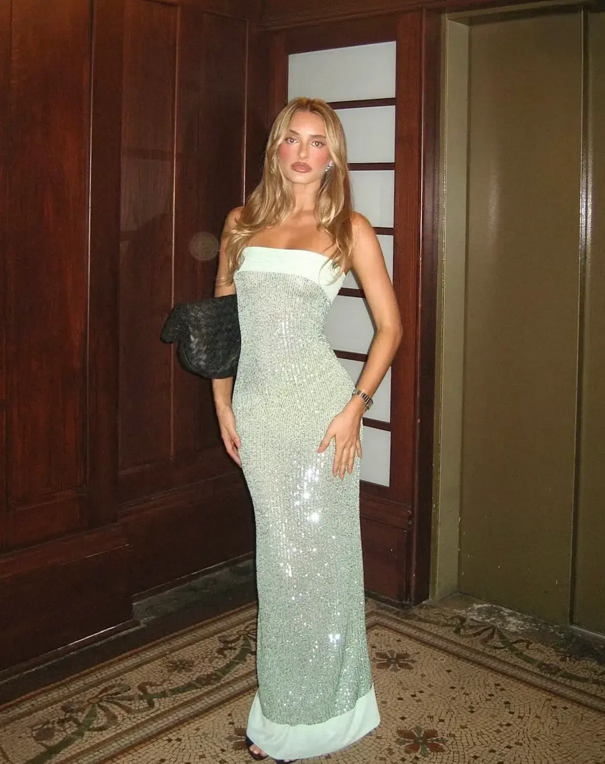 Fait Par Foutch Elizabeth Dress Maxi Malachite Size AU 8 - Image 1