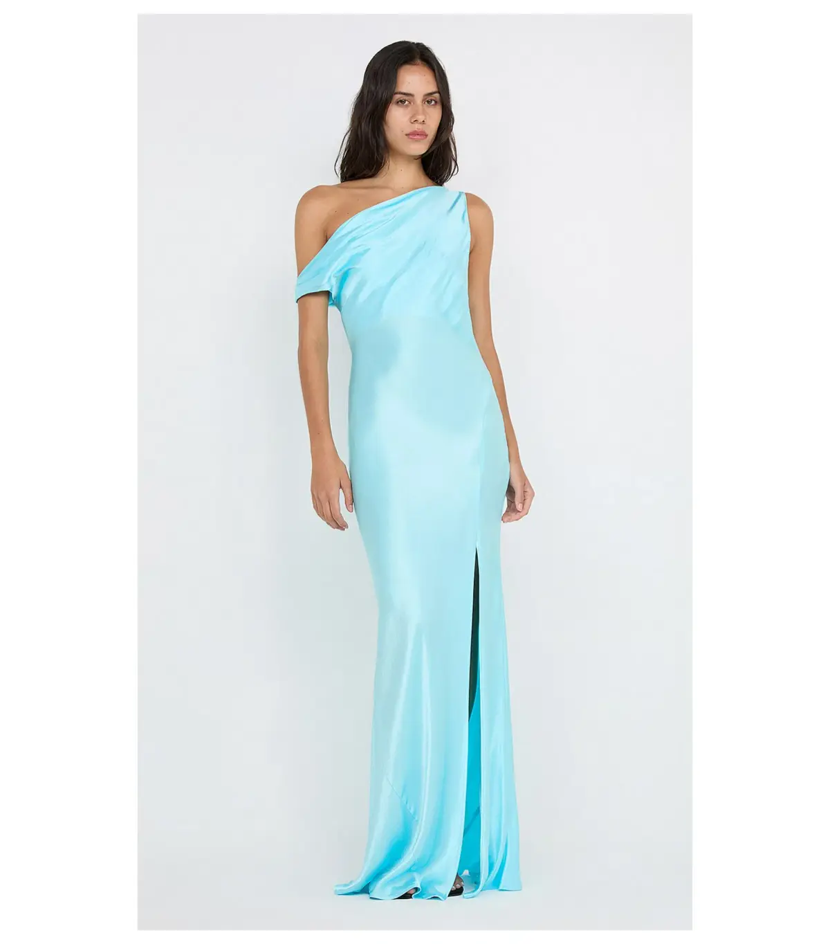 Bec & Bridge Sol Asym Maxi Dress in Turquoise Size AU 8 - Image 1