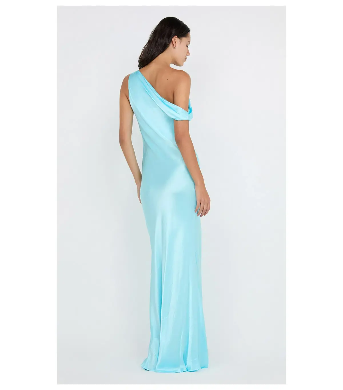 Bec & Bridge Sol Asym Maxi Dress in Turquoise Size AU 8 - Image 5