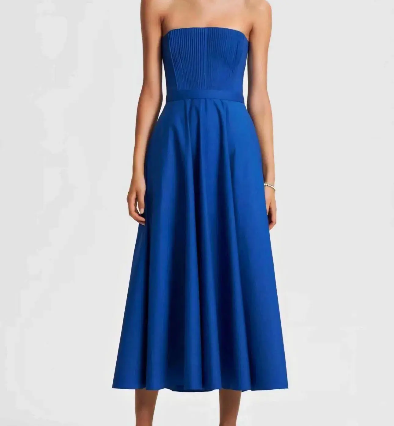 Scanlan Theodore Parachute Bustier Dress in Sapphire Size AU8 - Image 1
