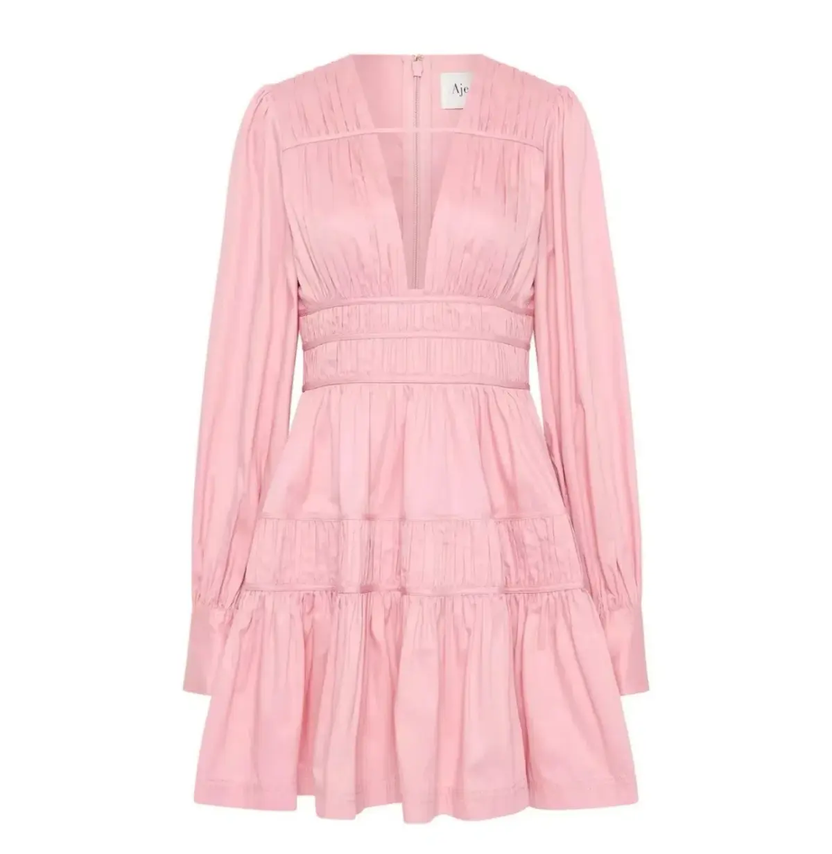 Aje Fallingwater Mini Dress Pink Size 12  - Image 3