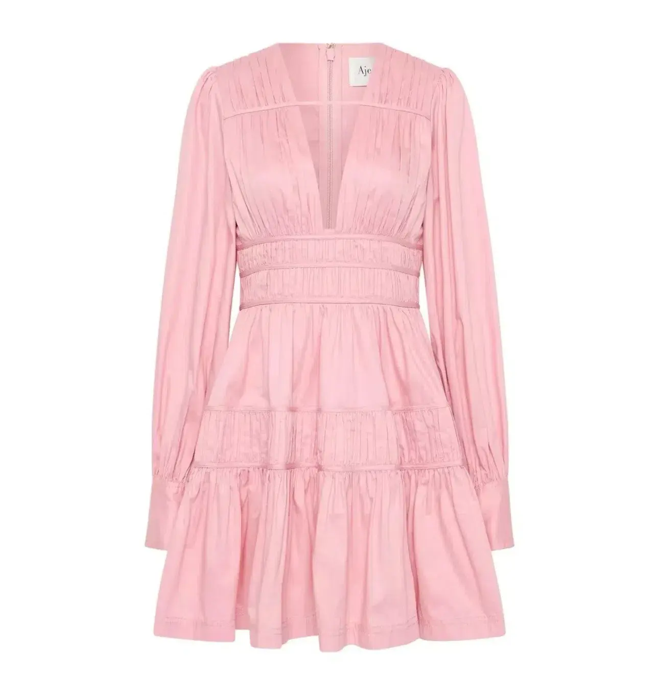 Aje Fallingwater Mini Dress Pink Size 12  - Image 3