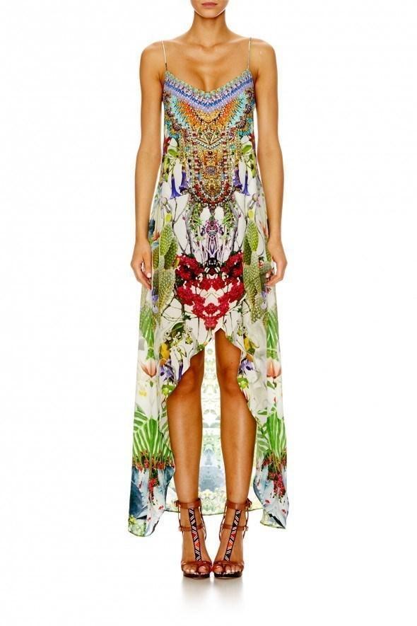 Camilla Exotic Hypnotic Shoestring Double Layer Dress Size 8 - Image 1