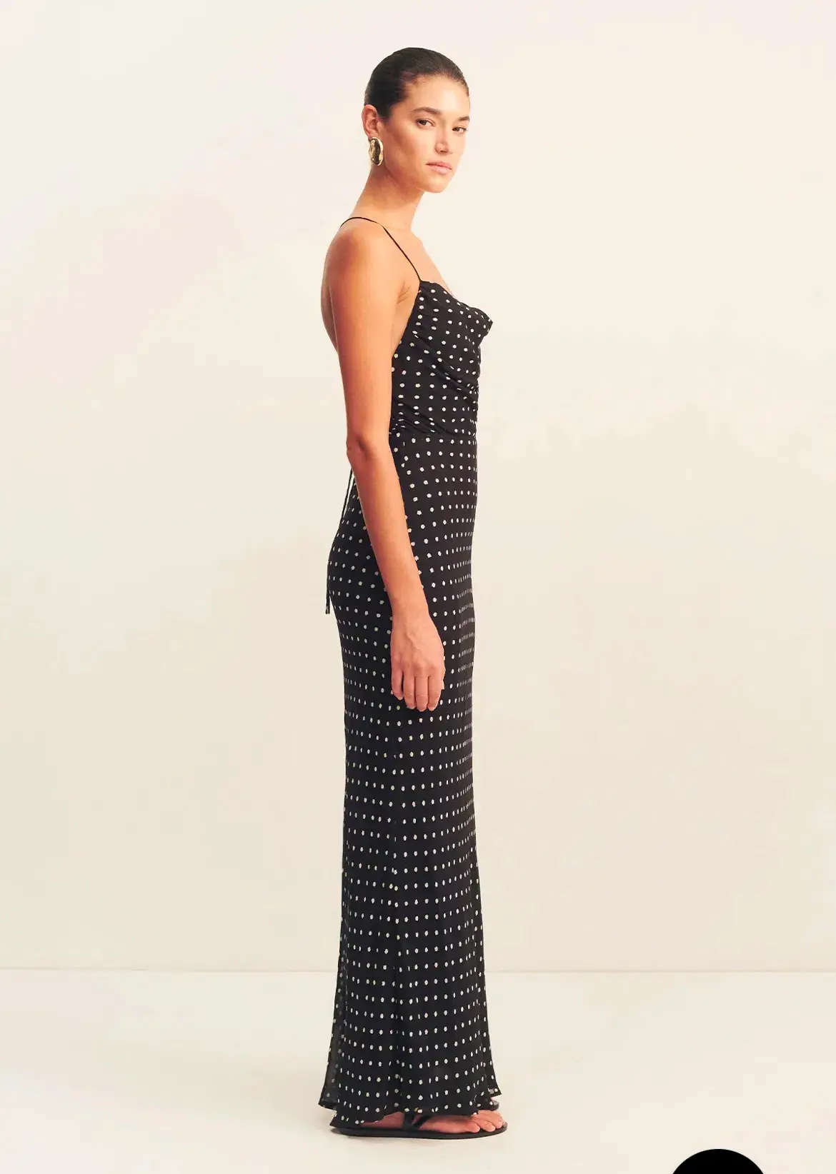 Shona Joy Houston Lace Back Maxi Dress Black Size 10 - Image 3