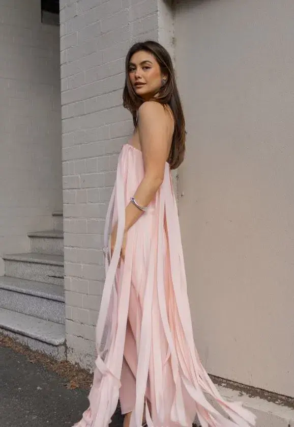 Manning Cartell Boundless Strapless Dress in Blush Size 10 - Image 4