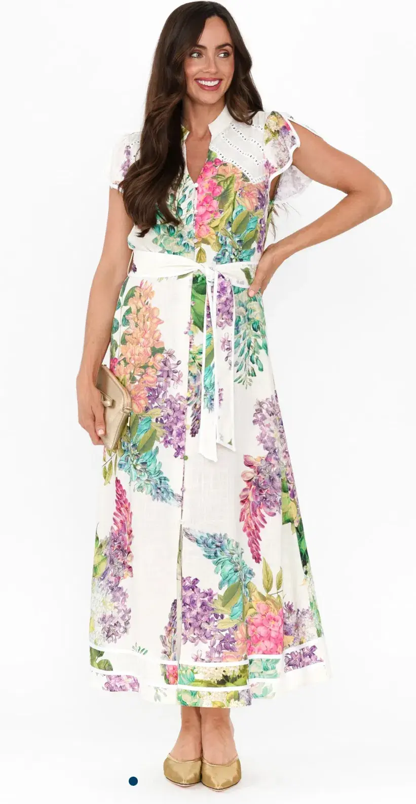 Once Was Cristina Wisteria Alba Dress Size AU 12 - Image 1