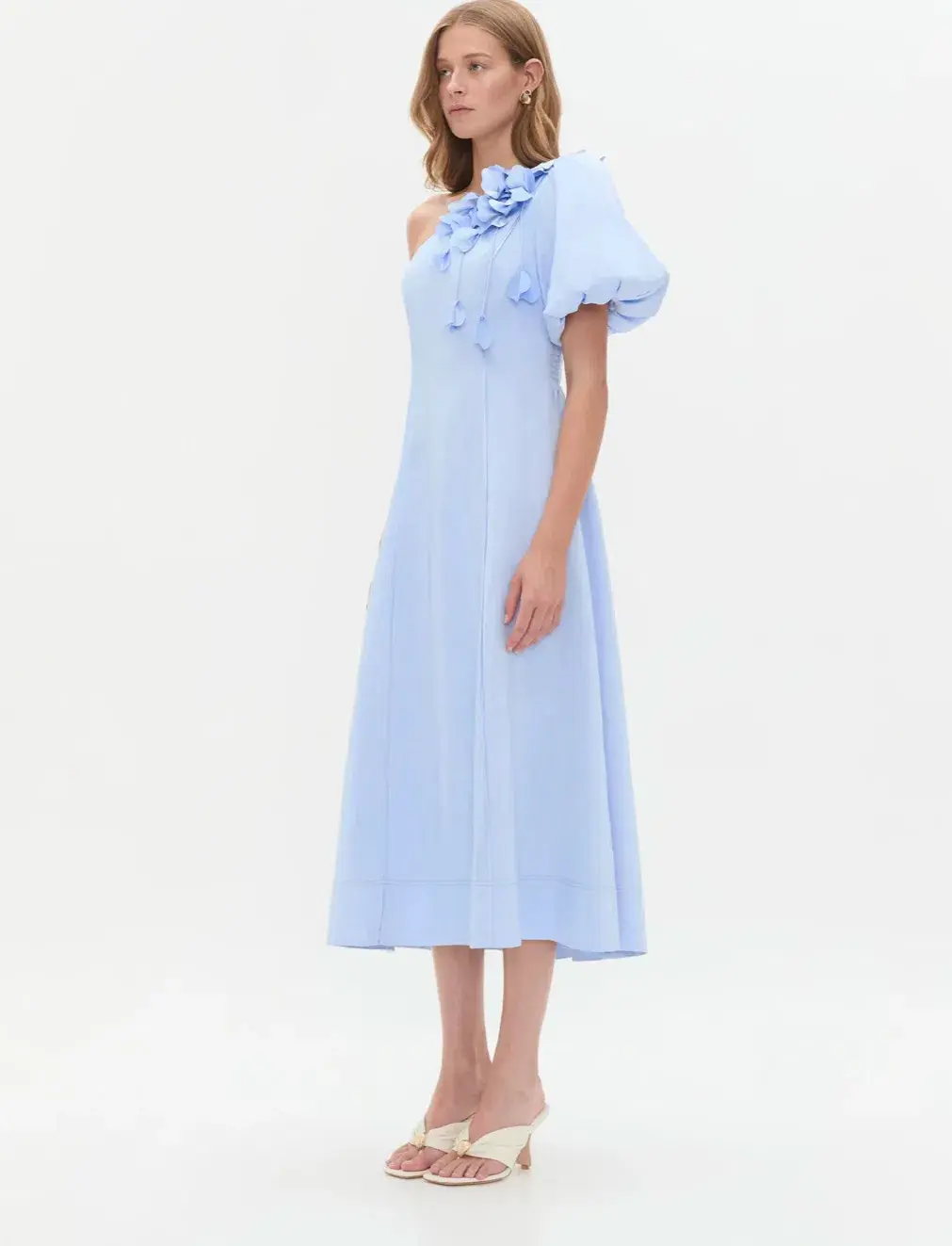 Aje Camille Midi Dress Blue Size AU 12 - Image 5
