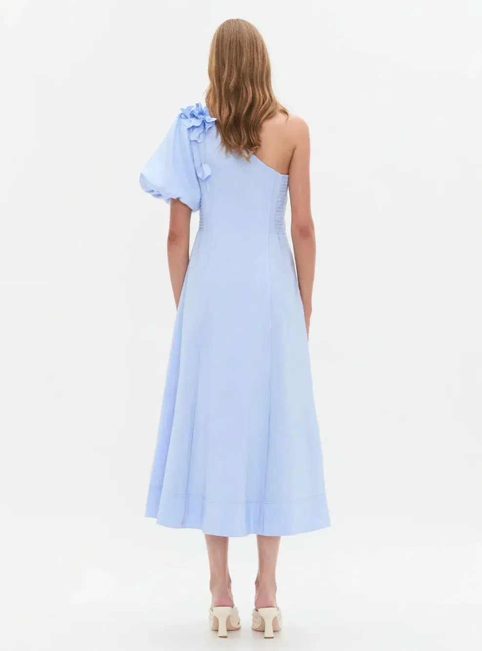 Aje Camille Midi Dress Blue Size AU 12 - Image 7