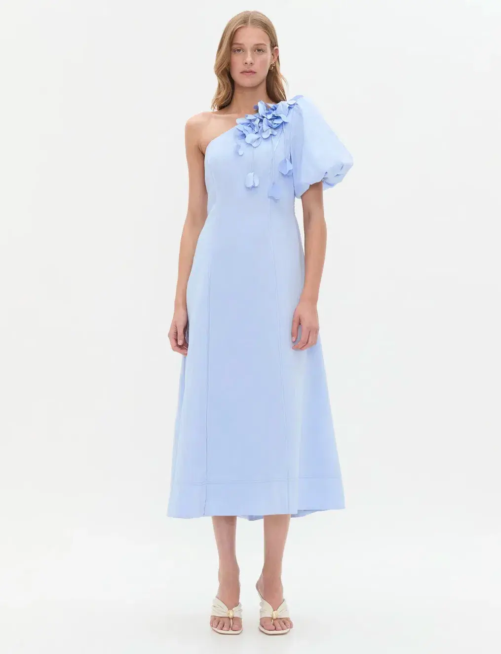 Aje Camille Midi Dress Blue Size AU 12 - Image 1