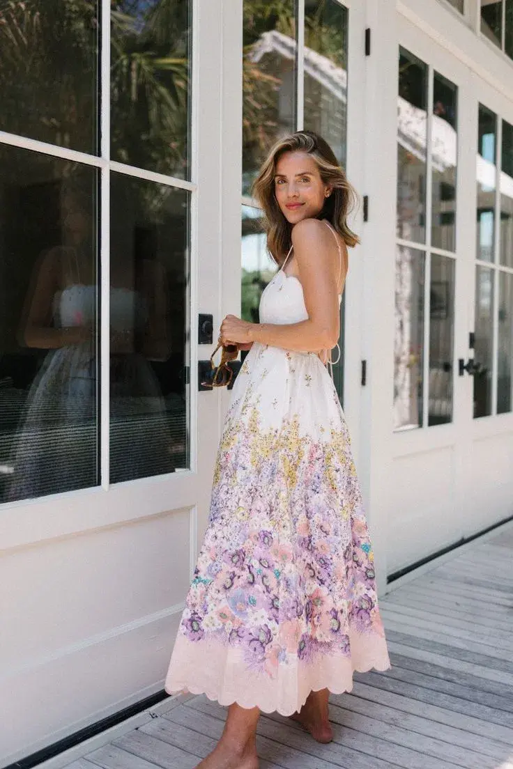 Zimmermann Jude Scallop Midi Dress Size AU 12 - Image 3