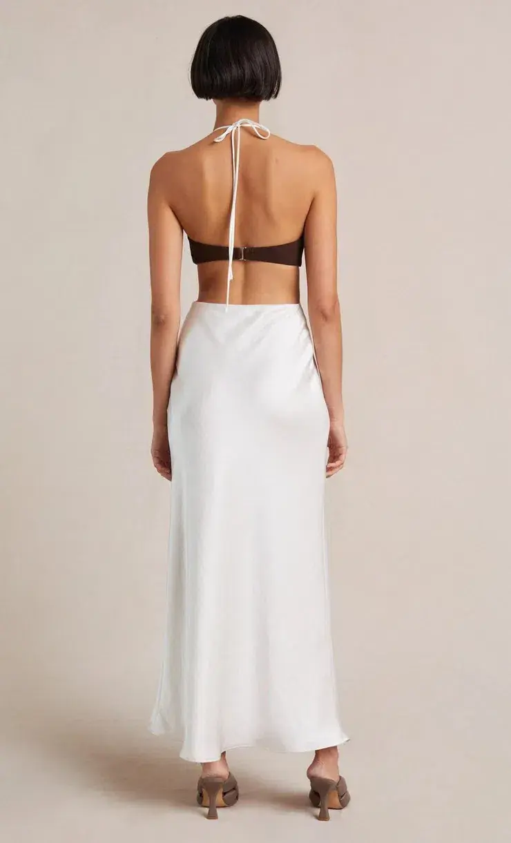 Bec and Bridge Nadia Cut Out Midi Dress in Ivory Size 8 - Image 2