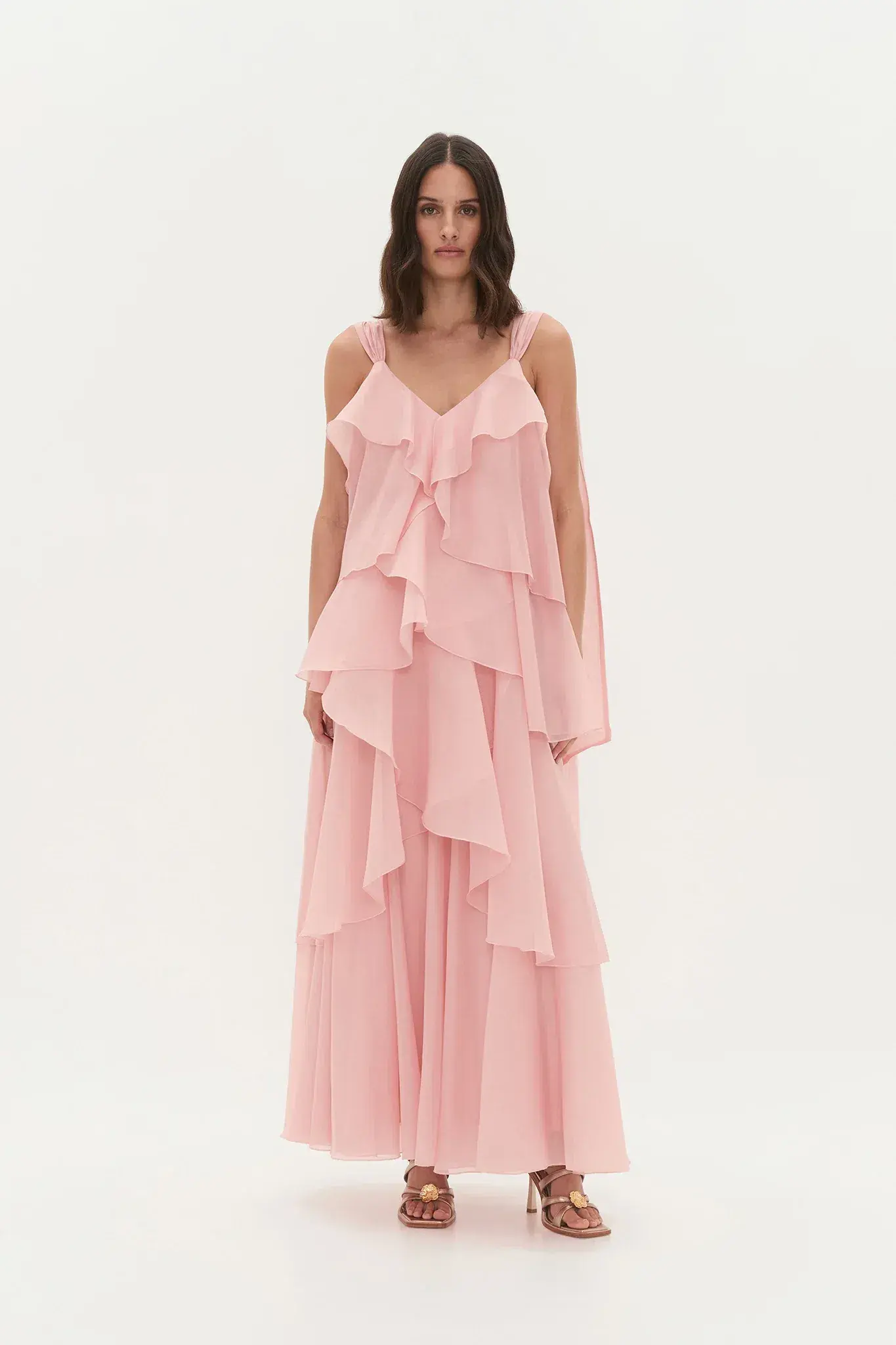 Aje Gracie Maxi Dress in Muted Rose Size 10 - Image 1