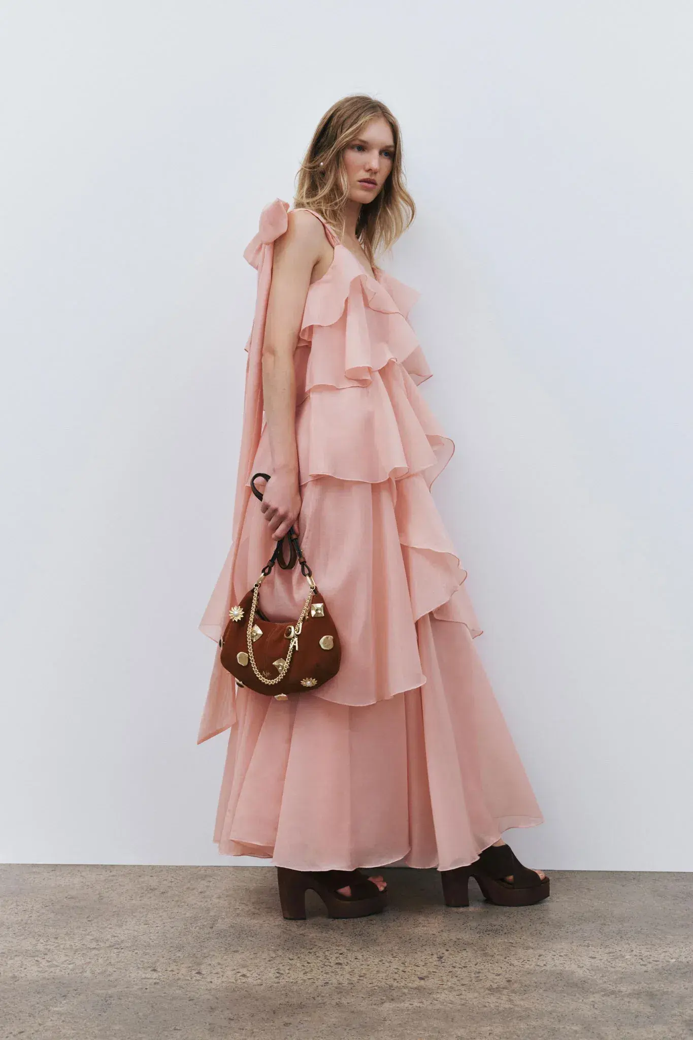 Aje Gracie Maxi Dress in Muted Rose Size 10 - Image 3