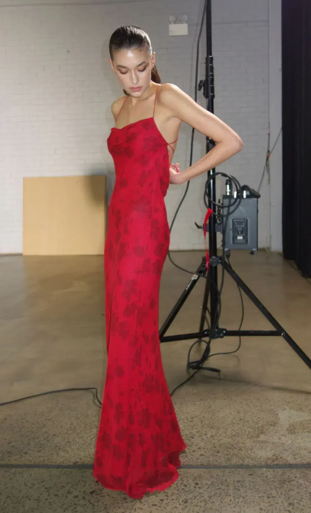 Bec & Bridge Ruby Slip Maxi Dress in Cherry Floral Size 6 - Image 3