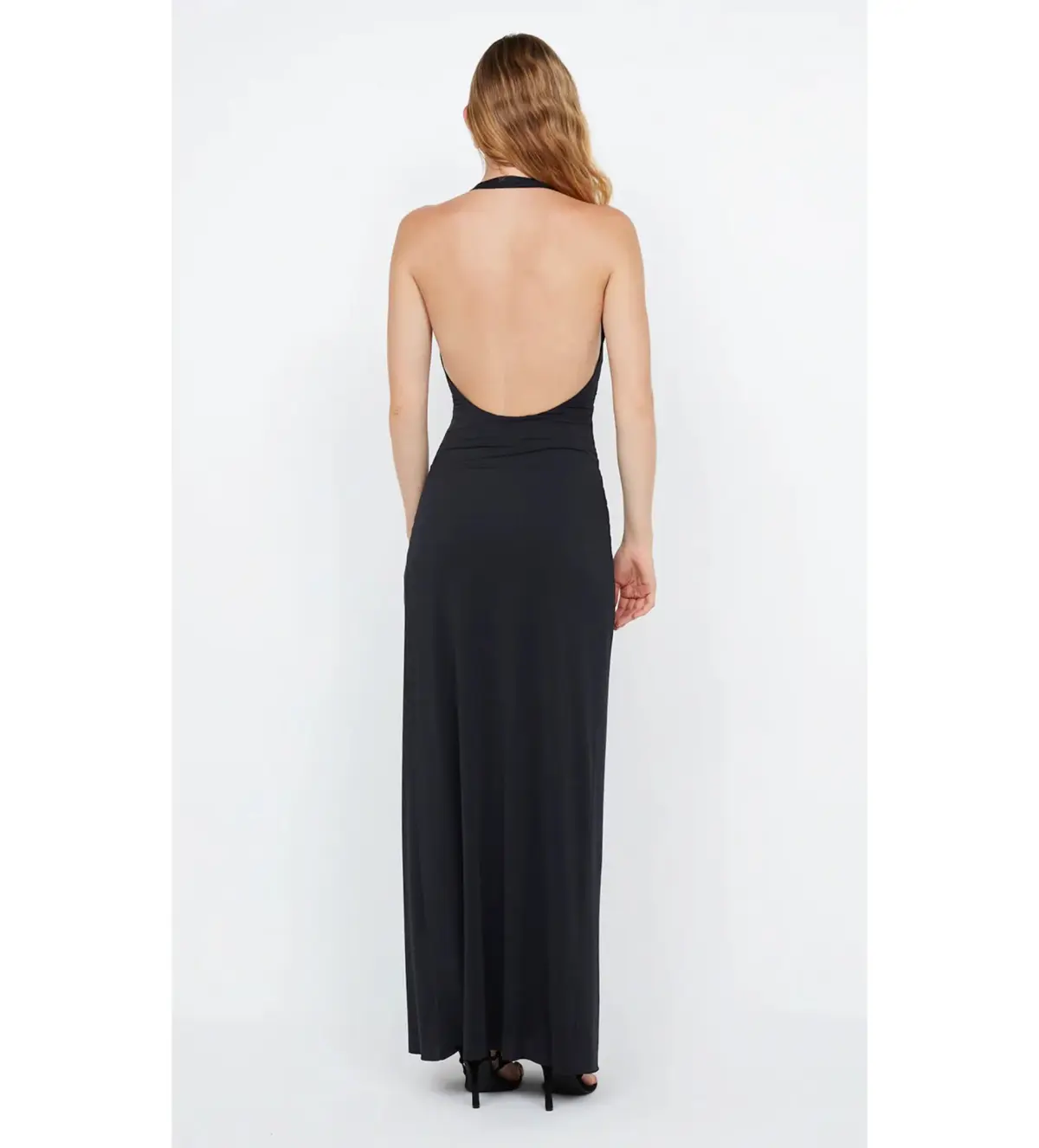 Bec & Bridge Tillie Drape Maxi Dress Black Size AU 8 - Image 3