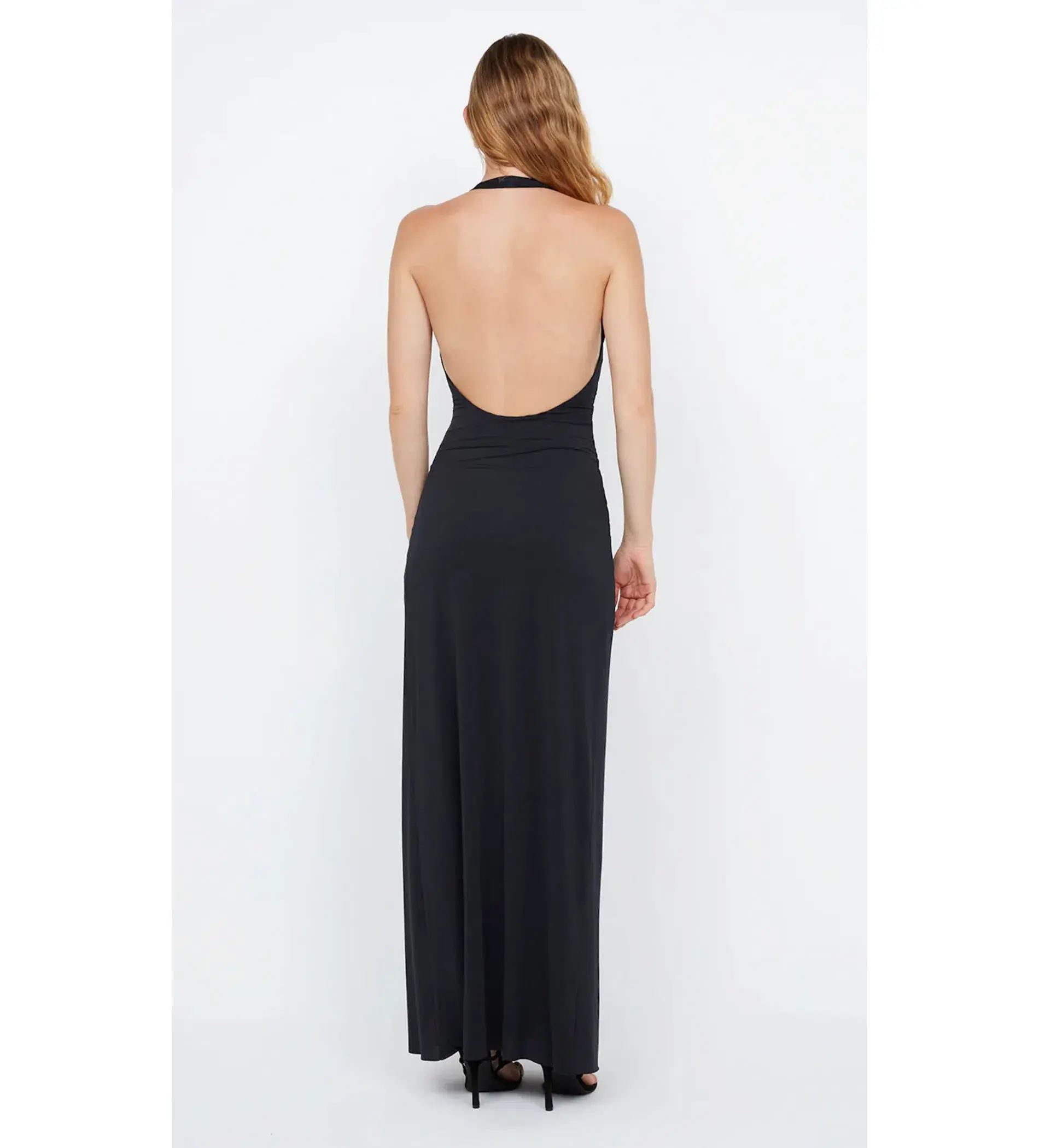 Bec & Bridge Tillie Drape Maxi Dress Black Size AU 8 - Image 3