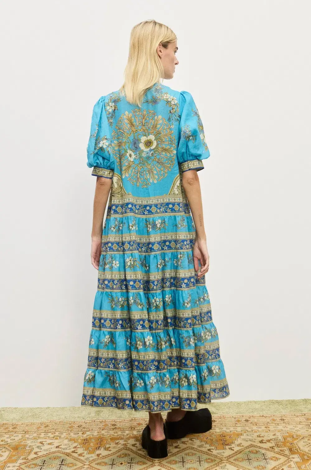 Alemais Cassie Tiered Midi Dress- 4 - Image 3
