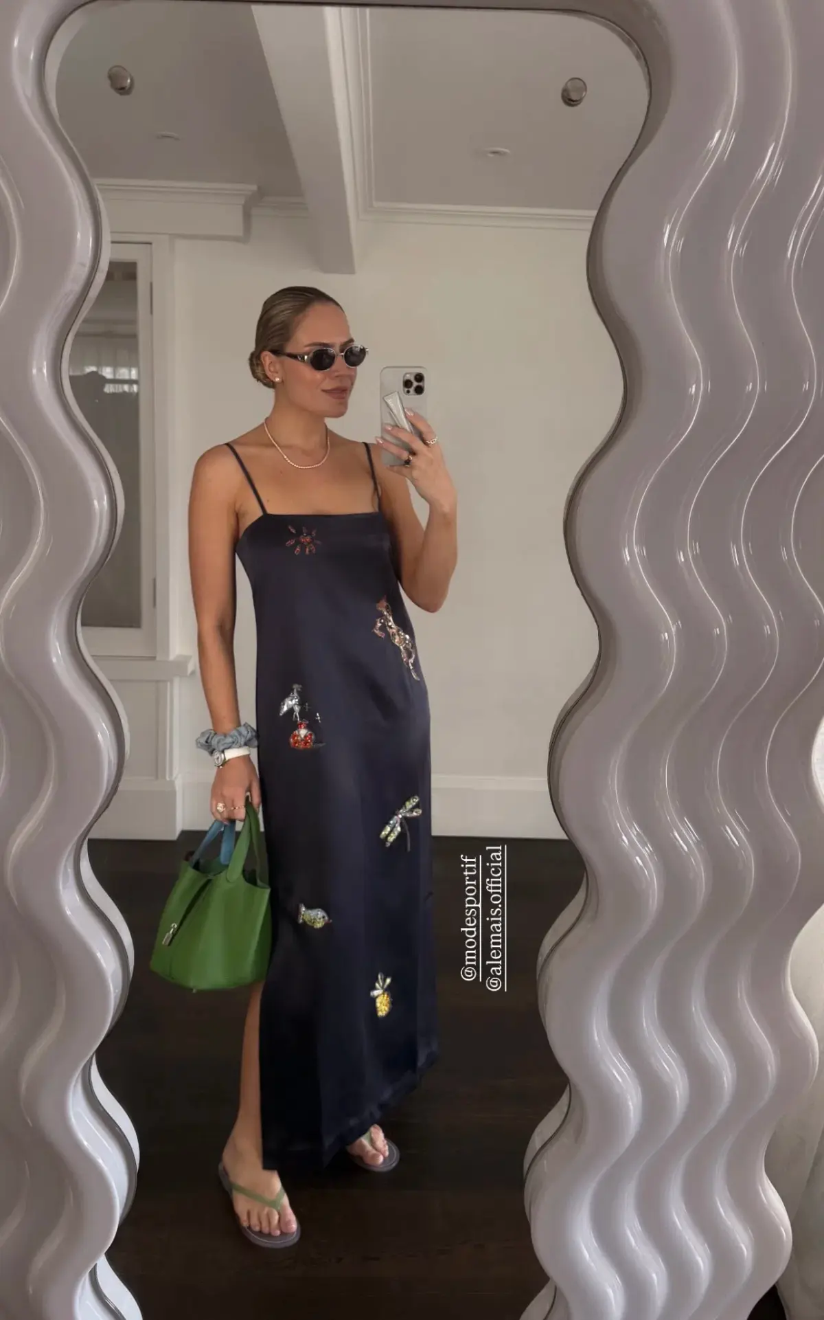 Aleamis Fontaine Slip Midi Dress Black Size AU 16 - Image 1