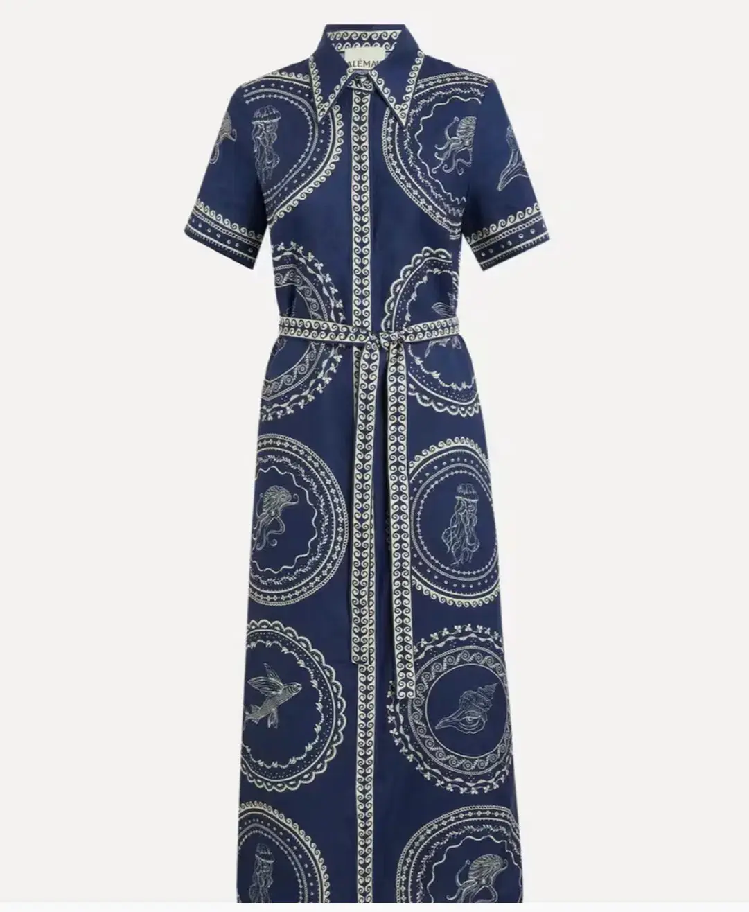 Alemais Oceane Linen Shirt Dress Blue Size 10 - Image 6