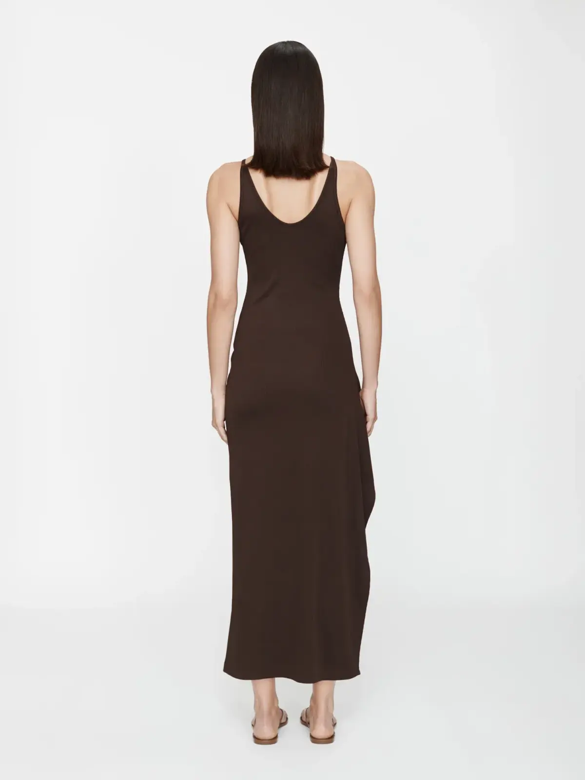 Christopher Esber Mineral Stone Cascade Tank Dress Espresso Size 8 - Image 2