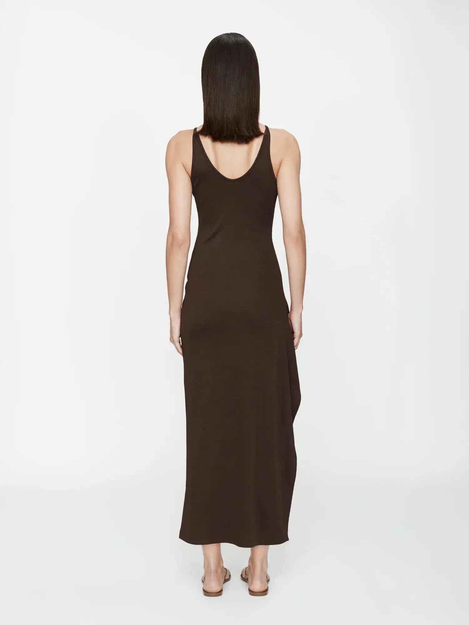 Christopher Esber Mineral Stone Cascade Tank Dress Espresso Size 8 - Image 2