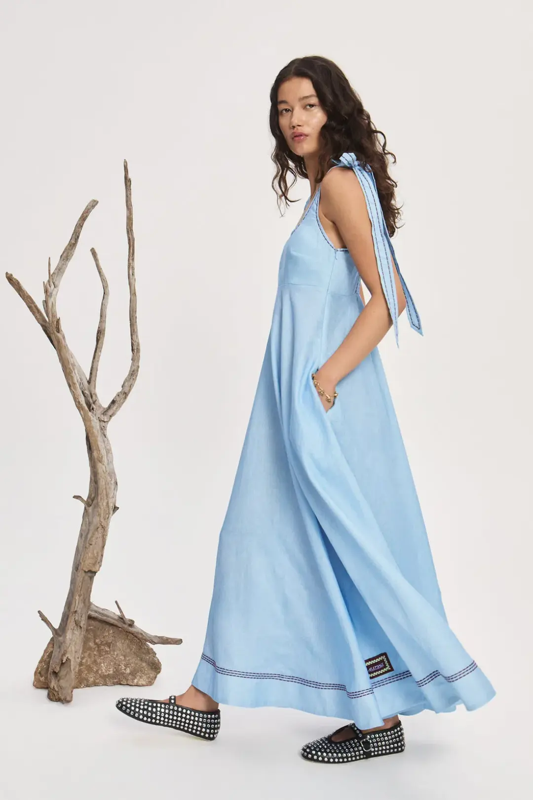 Alemias Donata Ballet Sundress Blue Size 6 for rent on The Volte - main image