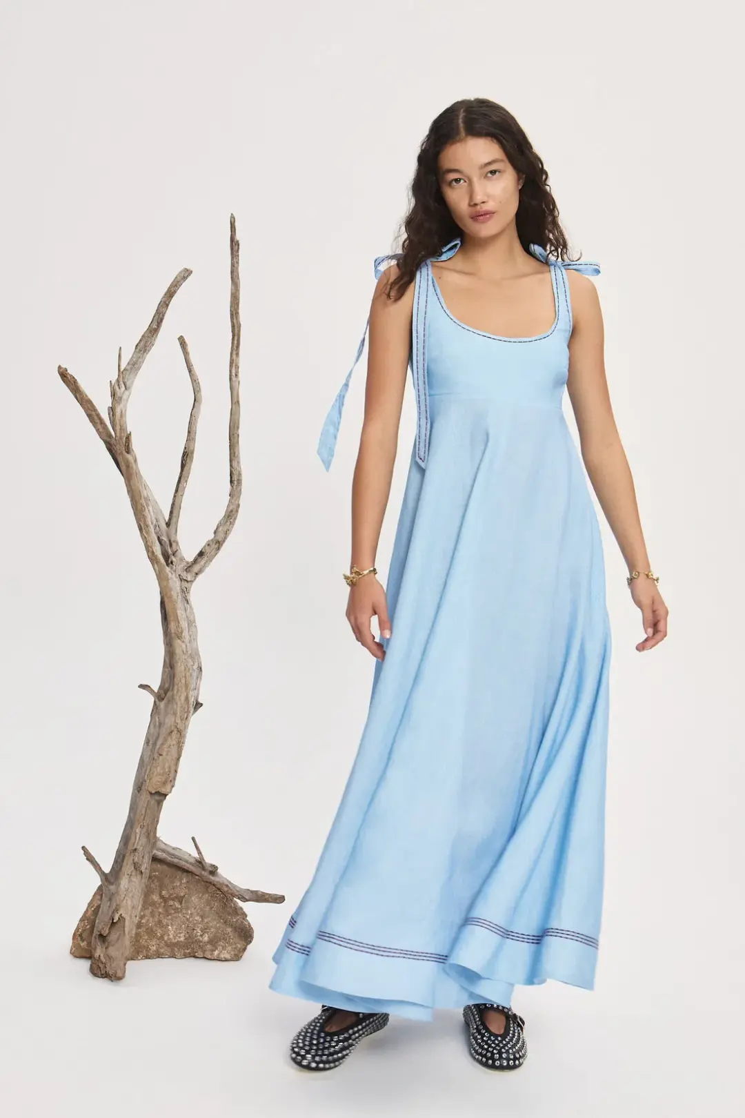 Alemias Donata Ballet Sundress Blue Size 6 for rent on The Volte - main image